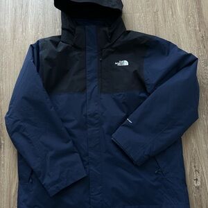 The North Face Men’s Navy and Black 3-in-1 Triclimate Rain Jacket